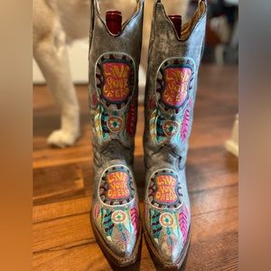 Tanner Mark hippie cowgirl boots